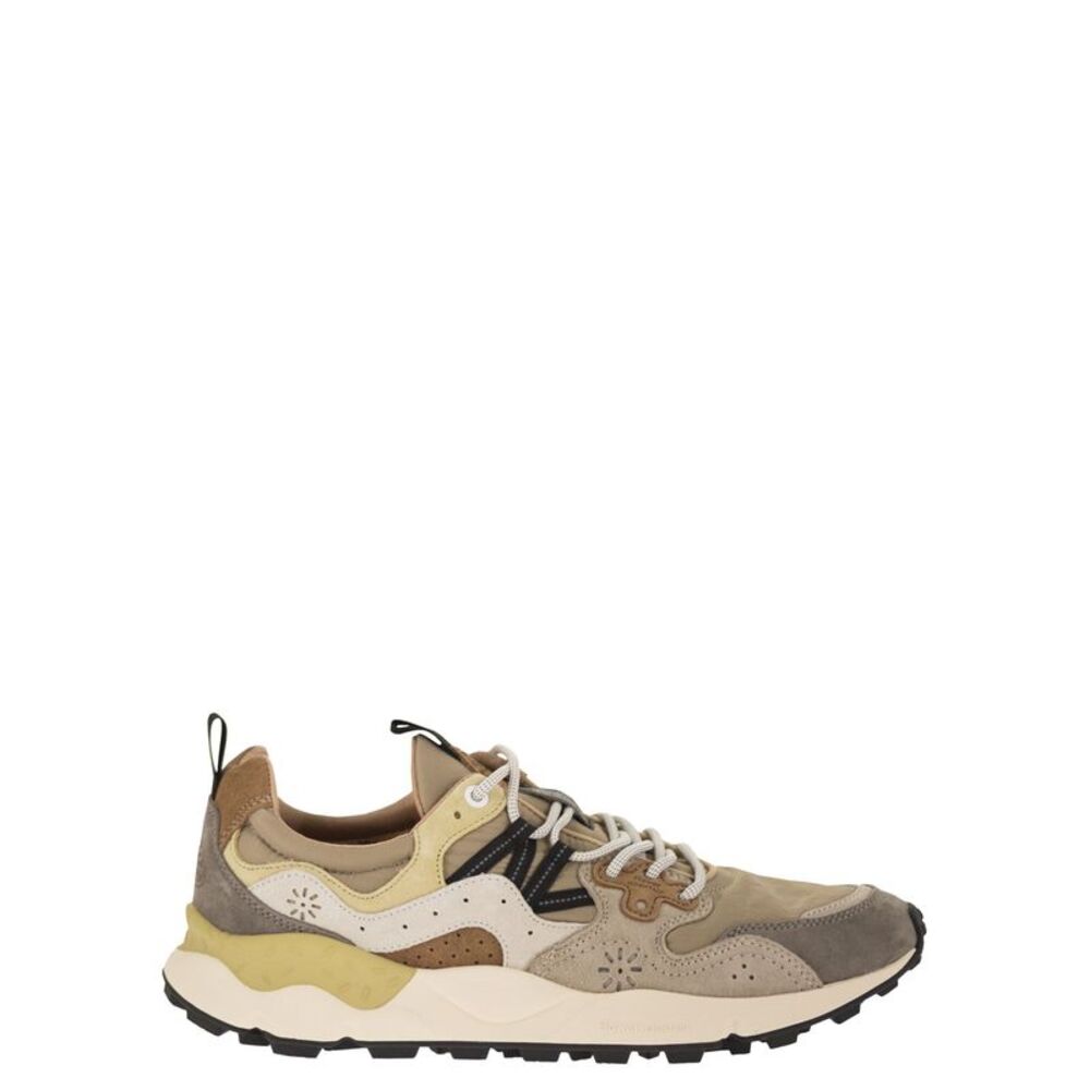 Flower Mountain Men Yamano 3 - Sneakers In Suede And Technical Fabric